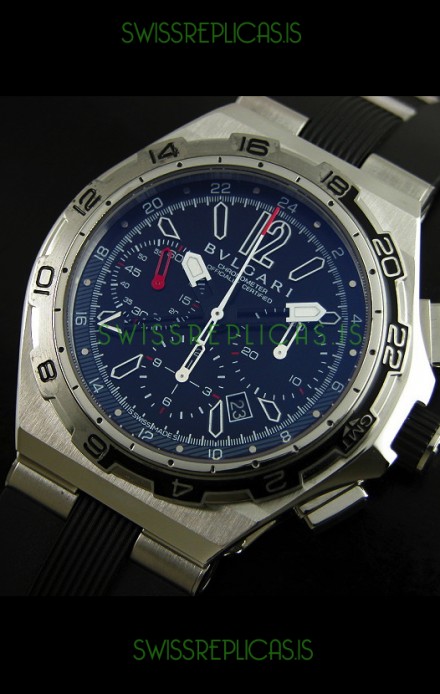 Bvlgari Diagono Professional Swiss Replica Watch in Black Dial