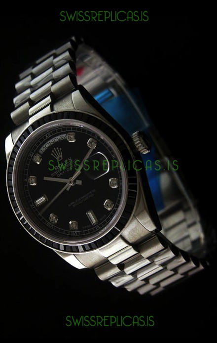Rolex Day Date 2008 Swiss Replica Watch in Diamond Markers