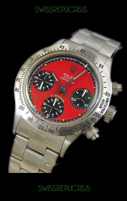 Rolex Oyster Cosmograph Swiss Replica Watch in Red Dial