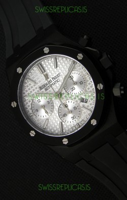 Audemars Piguet Royal Oak Chronograph Silver Toned Dial White Subdials Swiss Replica Watch