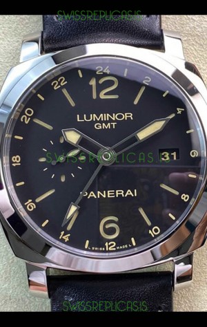 Panerai Luminor 1950 PAM00531 GMT Edition Black Dial - 1:1 Mirror Replica 